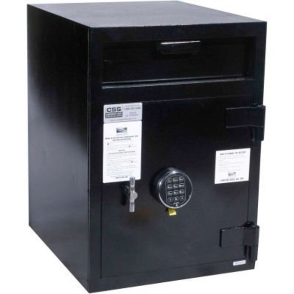 Fire King Security Products Cennox Mail Box Drop Safe MB2720ICHS2SG40 19"W x 22"D x 27"H Electronic Lock - 3.57 Cu. Ft. Black MB2720ICHS2SG40